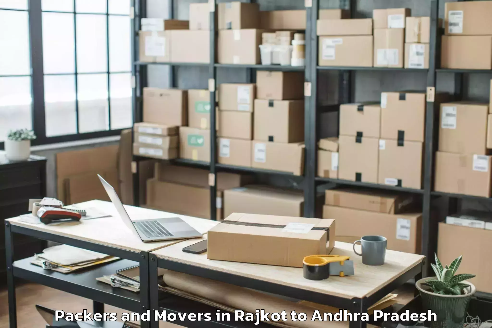 Professional Rajkot to Undarajavaram Packers And Movers